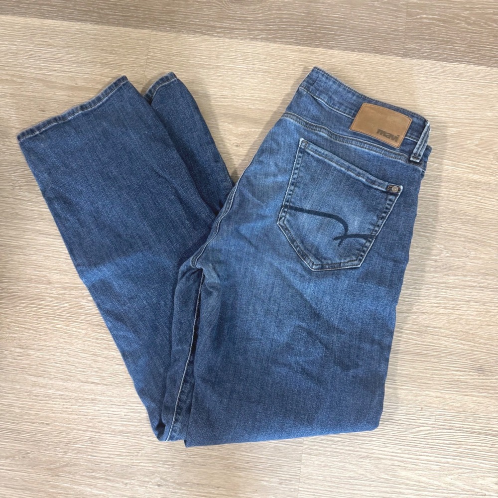 Mavi Zach Straight Leg Jeans Mens‎ 33/32 Blue Denim Stretch Cotton Blend